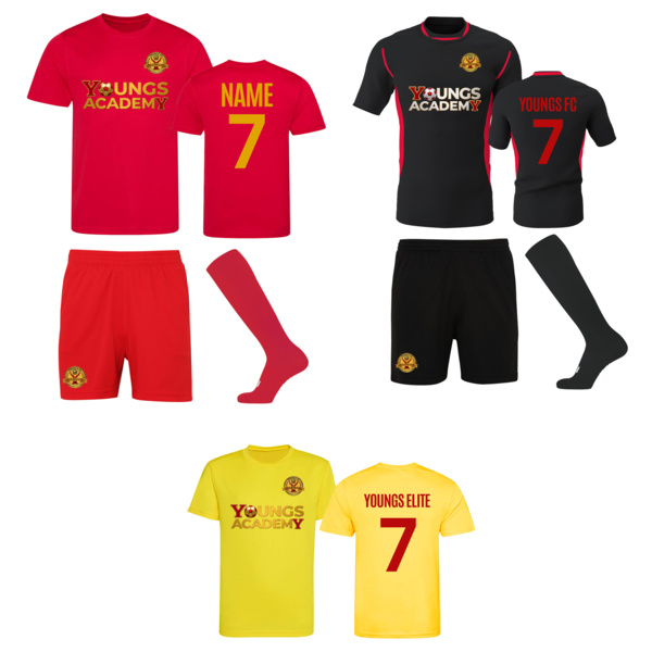 Youngs FC Player Bundle (Home and Away+Elite) Kids Thumbnail